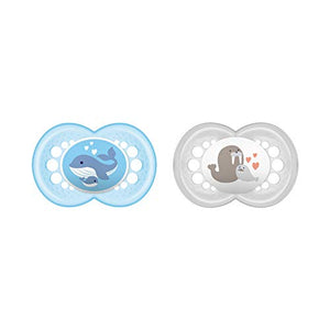 MAM 172311 - Ciuccio in silicone per bambini dai 6 ai 16 mesi, senza blau - Ilgrandebazar