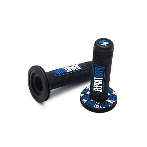 MotoCircuirPartes PT-008 Moto manopole per manubrio in gomma blu