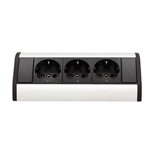 Carica l&#39;immagine nel visualizzatore di Gallery, Orno GM-9001 - Presa tripla ad angolo con sicurezza per bambini, ideale Nero - Ilgrandebazar