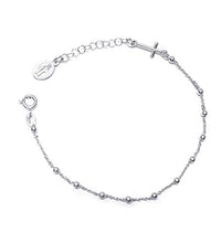 Carica l&#39;immagine nel visualizzatore di Gallery, Bracciale Rosario In Argento 925 - Con Croce E Madonna - Linea Italia... - Ilgrandebazar
