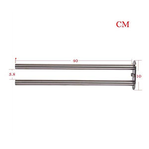 ZUNTO Bagno Porta Salviette da Parete Acciaio Inox Portasciugamani 40cm 2...