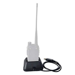 TWAYRDIO Caricabatteria da tavolo per radio bidirezionale Walkie Talkie Caricabatteria da tavolo per Baofeng UV-5R UV-5RA UV-5RB UV-5RC UV-5RD UV-5RE UV-5Replus UV-82 BF-F8HP TYT TH-F8 Ham Radio