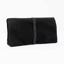 Carica l&#39;immagine nel visualizzatore di Gallery, Porta Tabacco Cartine e Filtri Idrorepellente Cucito a Mano - Astuccio Portatabacco in Tessuto con cerniera extra, Porta Tabacco Donna - Porta Tabacco Uomo (Nero Sportivo)