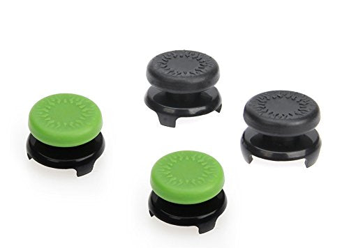 AmazonBasics, Copri levetta per controller Xbox One | 4 pezzi, Nero e verde