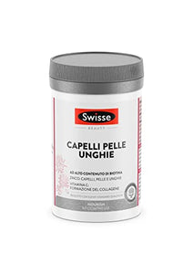 Swisse Capelli Pelle Unghie 60 compresse - Integratore di Biotina, Vitamina C, Zinco, Cardo mariano, integratore per Capelli, Pelle e Unghie