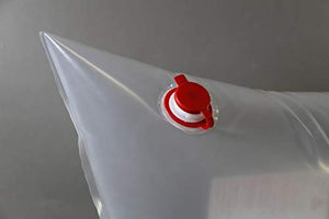 Set di 3 imbottiture multiple per POOL - 725 x 725 x 1.200 mm, Colore: rosso - Ilgrandebazar