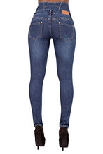 Carica l'immagine nel visualizzatore di Gallery, Glook Skinny Jeans Donna Pantaloni A Vita Alta Legging Eleganti 38, Blu
