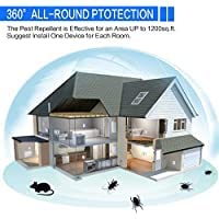 Carica l&#39;immagine nel visualizzatore di Gallery, Antizanzare Ultrasuoni Repellente，4 Pack，per Parassiti，Ultrasonico per Il Controllo，Scacciatopi Ultrasuoni Repellente，Antizanzare Dissuasore per Topi，Zanzare ed Insetti，Scarafaggi/Formiche/Termite