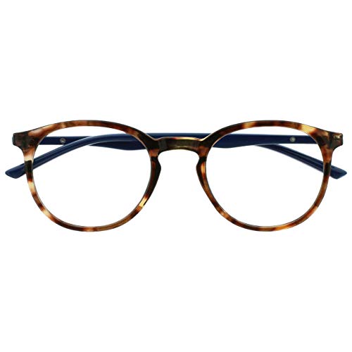 Opulize Potenza ottica +0,00, Fronte Tartarugato Marrone Braccia Blu Scuro - Ilgrandebazar