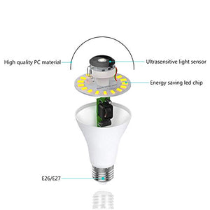 Lampadine con Sensore Crepuscolare E27 Lampadina LED 12W, Bianco Freddo 6000k