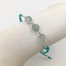 Carica l&#39;immagine nel visualizzatore di Gallery, Bracciale in argento e fluorite - Ilgrandebazar