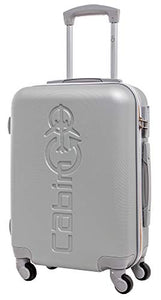 CABIN GO MAX 5585 Valigia Trolley rigido in ABS grande MX5585, Argento