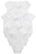 Carica l'immagine nel visualizzatore di Gallery, Simple Joys by Carter's Side-Snap Short-Sleeve Shirt Infant-And-Toddler-Bodysuits, Bianco, 0-3 Mesi (Pacco da 8) Unisex-Bimbi