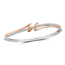 Carica l&#39;immagine nel visualizzatore di Gallery, SNZM Bracciale Oro Rosa per Donna Bracciali Regolabili con Cristalli... - Ilgrandebazar