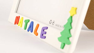 Cornici per foto in legno con scritto IL MIO PRIMO NATALE decorata con... - Ilgrandebazar
