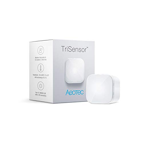 Aeotec ZWA005-C TriSensor, Z-Wave Plus S2 Movimento, Temperatura, Sensore di...