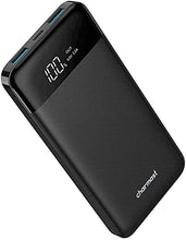 Carica l'immagine nel visualizzatore di Gallery, Power Bank 10400mAh, USB C Caricabatterie Portatile con LED Digitale Display Batteria Esterna Portatile con 2 ingressi e 3 uscite da 5V/3A per Huawei Xiaomi Smartphone.(Nero)