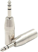 Carica l&#39;immagine nel visualizzatore di Gallery, VCE 2 Pezzi Adattatore Audio XLR Maschio- Jack 6.3mm stereo Spina cavo...