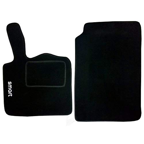 Tappetini auto in moquette con strappo compatibili per Smart 2a Serie W451...