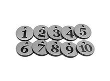Carica l'immagine nel visualizzatore di Gallery, OriginDesigned - Portachiavi numerato da 1 a 10, con Numeri incisi circolari...