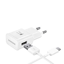 Carica l&#39;immagine nel visualizzatore di Gallery, OEM Samsung - Caricatore originale EP-TA200EWE + Cavo EP-DR140AWE (5 V-2 A, 9 V-1,67 A) - per Galaxy S10, S10+, S10e, S9, S9+ (caricatore + cavo di tipo C, bianco) (EPTA200 + DR140 B W)