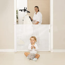 Carica l&#39;immagine nel visualizzatore di Gallery, Momcozy Cancelletto per Bambini e Animali Estensibile (0-140 cm), Cancelletto di Sicurezza Retraibile per Porte e Scale, Rilocabile, per Scale e Corridoi, per Uso Interni ed Esterni, Bianco