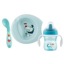 Carica l&#39;immagine nel visualizzatore di Gallery, Chicco Set Pappa 6M+, Bimbo, Blu 6 Mesi + - Ilgrandebazar