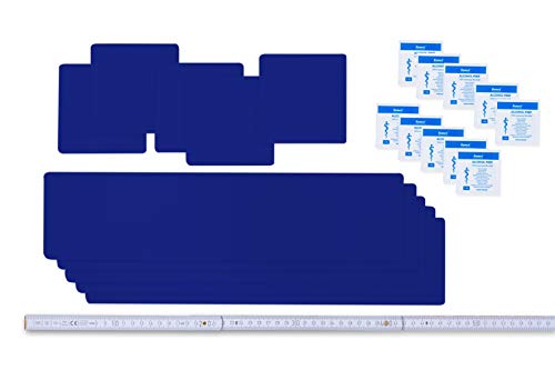 Flickly Toppe autoadesive per riparazioni di teloni, in set ultramarineblau