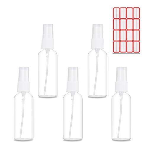 Veperain 50ml Flacone Spray Vuoto, Plastica Trasparente contenitore...