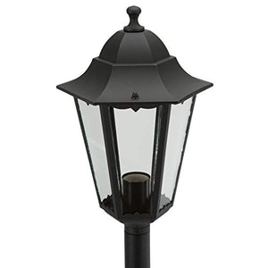 Smartwares 5000.035 Lampione Ghisa, Lanterna Classica, Alluminio/Vetro, Nero