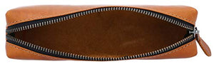 Astuccio Gusti Pelle studio Addison portapenne in vera pelle Marrone Chiaro
