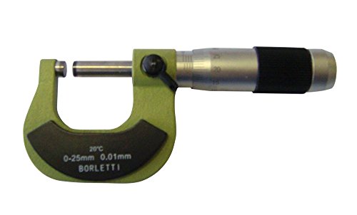 Borletti MELN/1W Micrometro centesimale per Esterni-Campo di Misura 0-25 Mm - Ilgrandebazar