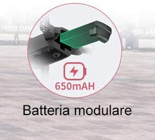 Carica l&#39;immagine nel visualizzatore di Gallery, allcaca 2PCS Batteria RC Per 3.7V 650mAh Design Modulare Lipo Batteria, 2 pezzi Modular Battery per Tempo Di Volo 30 Minuto, Ricarica Ultra Rapida per RC Quadcopter Mini Drone con Telecamera 4K - Nero