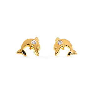 Monde Petit T1817P -Orecchini per bambini, oro giallo 18k (750) - Ilgrandebazar