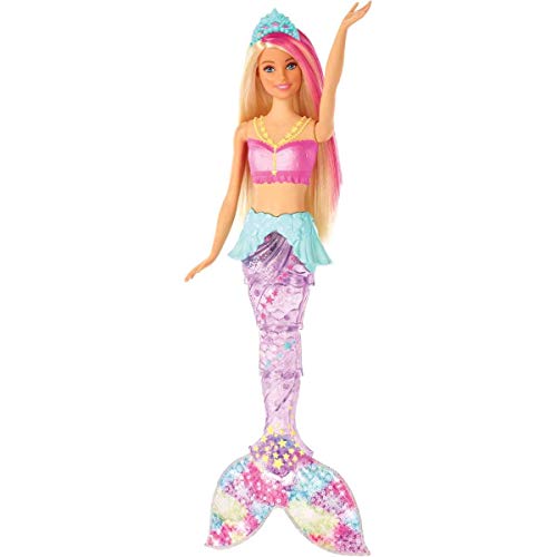 Barbie Dreamtopia Bambola Sirena, Bionda con Coda Che Si Muove e Luci,... - Ilgrandebazar