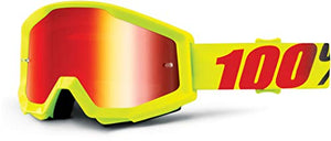 100% Maschera MTB Strata Mercury Schermo Specchio Rosso Multicolore - Ilgrandebazar