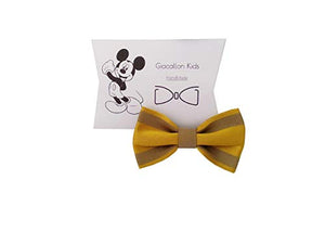 Papillon padre e figlio giallo oro a strisce linea autunno 2020 handmade... - Ilgrandebazar