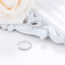 Carica l&#39;immagine nel visualizzatore di Gallery, Milacolato 925 Sterling Silver CZ Pave Ear Cuffs Orecchini a Tono Argento - Ilgrandebazar