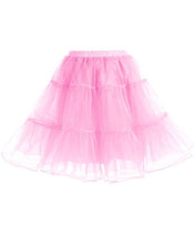 Carica l'immagine nel visualizzatore di Gallery, Gardenwed Annata 1950s Donna Sottogonne al Ginocchio Retro Petticoats L, Pink