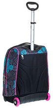 Carica l&#39;immagine nel visualizzatore di Gallery, Trolley Fit Seven Colorflower, Nero, 35 Lt, 2in1 Zaino con Sollevamento...