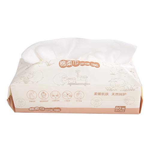 Asciugamano per il viso usa e getta, 80 Pcs monouso in soffice... - Ilgrandebazar