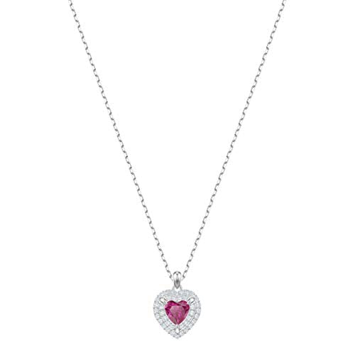 Swarovski Pendente One, Cristallo Rosso, Rodiato, da Donna - Ilgrandebazar