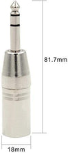 Carica l&#39;immagine nel visualizzatore di Gallery, VCE 2 Pezzi Adattatore Audio XLR Maschio- Jack 6.3mm stereo Spina cavo...
