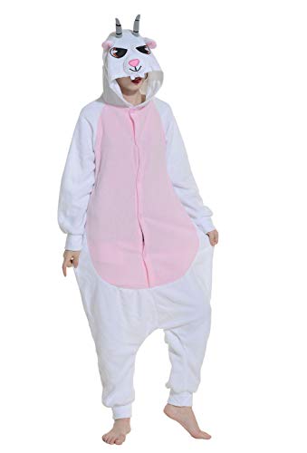 DELEY Unisex Adulti Cartoon Coniglio Rosa con L(Altezza: 171cm-180cm), Capra - Ilgrandebazar