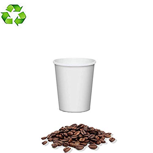 Palucart 500 Bicchieri in Carta per Caffe 75ml Colore Bianco biodegradabili... - Ilgrandebazar