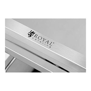 Royal Catering Carrello Portavivande di Servizio Acciaio Inox - Ilgrandebazar