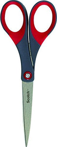 3M Scotch Precision Forbici con Lame in Acciaio 18 cm, Rosso/Grigio - Ilgrandebazar