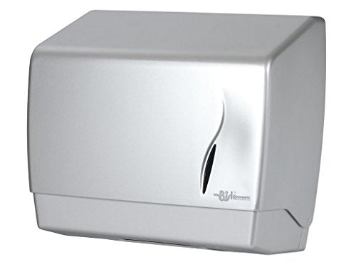 Bisk Distributore Carta Asciugamani con fintura ABS Satinato, Argento - Ilgrandebazar