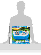 Carica l&#39;immagine nel visualizzatore di Gallery, Bestway Piscina Family Pentagono Gonfiabile, 575 Litri, Bianco Azzurro, 207...