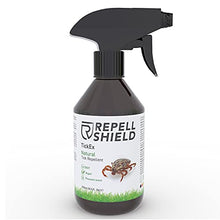 Carica l&#39;immagine nel visualizzatore di Gallery, RepellShield Spray Repellente Zecche Uomo per Pelle, Vestiti e Casa - Antizecche Uomo Spray per Escursioni - Spray Antiparassitario e Antizanzare Giardino - Efficiente Spray Antipulci per Ambienti